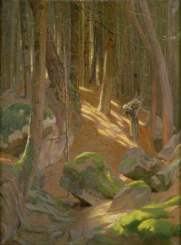 Adrian Scott Stokes - Crepuscolo in una foresta